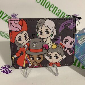Loungefly Cardholder Disney Villains Chibi Group Faux Leather Card Holder